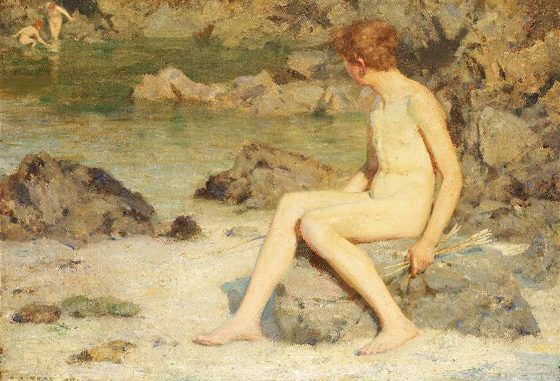 Henry Scott Tuke Cupid and Sea Nymphs china oil painting image